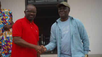 GFA boss Simeon-Okraku pays courtesy call on Dormaahene Osagyefo Oseadeeyo Agyemang Badu II