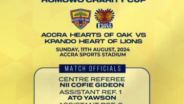 Match Officials named for 2024 Gbese Mantse Homowo Peace Charity Cup