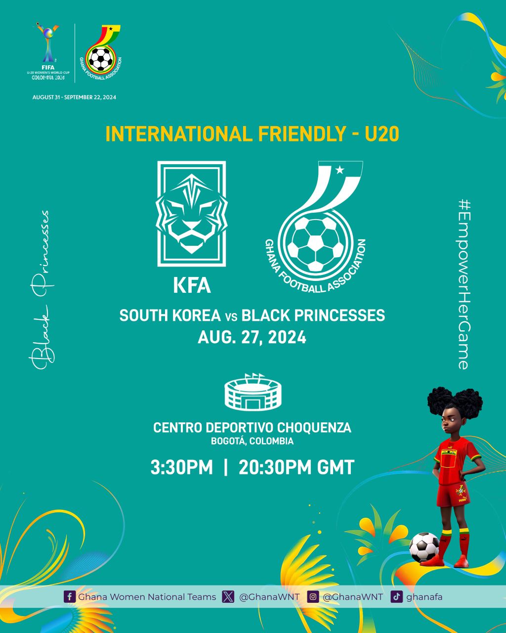 Ghana lock horns with South Korea as Yussif Basigi assesses Princesses ahead of FIFA World Cup