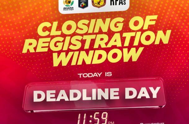 Transfer window closes on Sunday, August 25