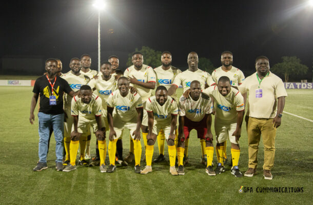 Goldstars CEO Akwasi Adu scores twice in Exhibition Match at FA Congress