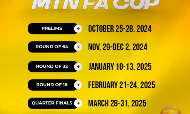 2024/25 MTN FA Cup Dates announced