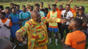 President Simeon-Okraku motivates Nsoatreman FC ahead of debut CAF Confederation Cup