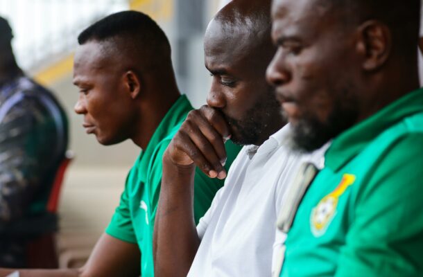 Champion of Champions: Black Stars coach Otto Addo, backroom staff land in Tarkwa to watch epic final