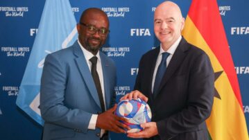 FIFA President Gianni Infantino meets President Simeon-Okraku in historic meeting in Paris