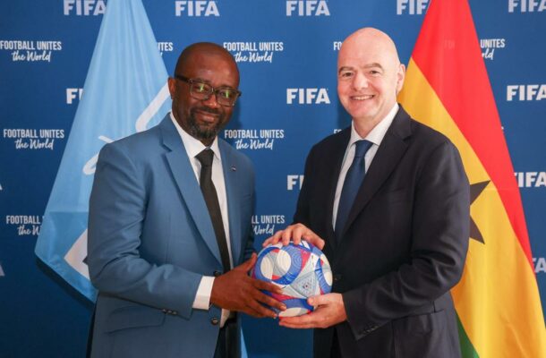 FIFA President Gianni Infantino meets President Simeon-Okraku in historic meeting in Paris