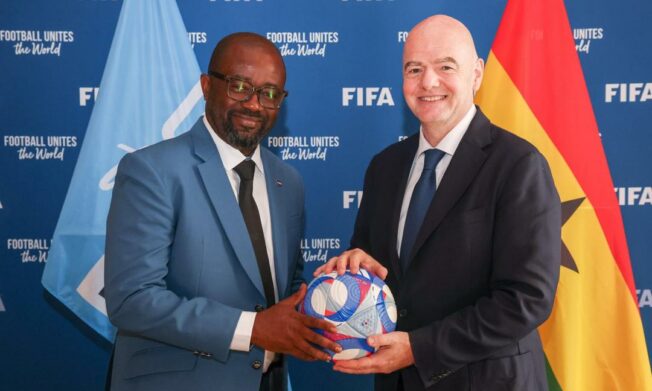 FIFA President Gianni Infantino meets President Simeon-Okraku in historic meeting in Paris