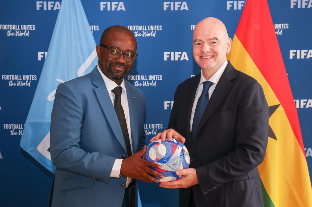 FIFA President Gianni Infantino meets President Simeon-Okraku in historic meeting in Paris