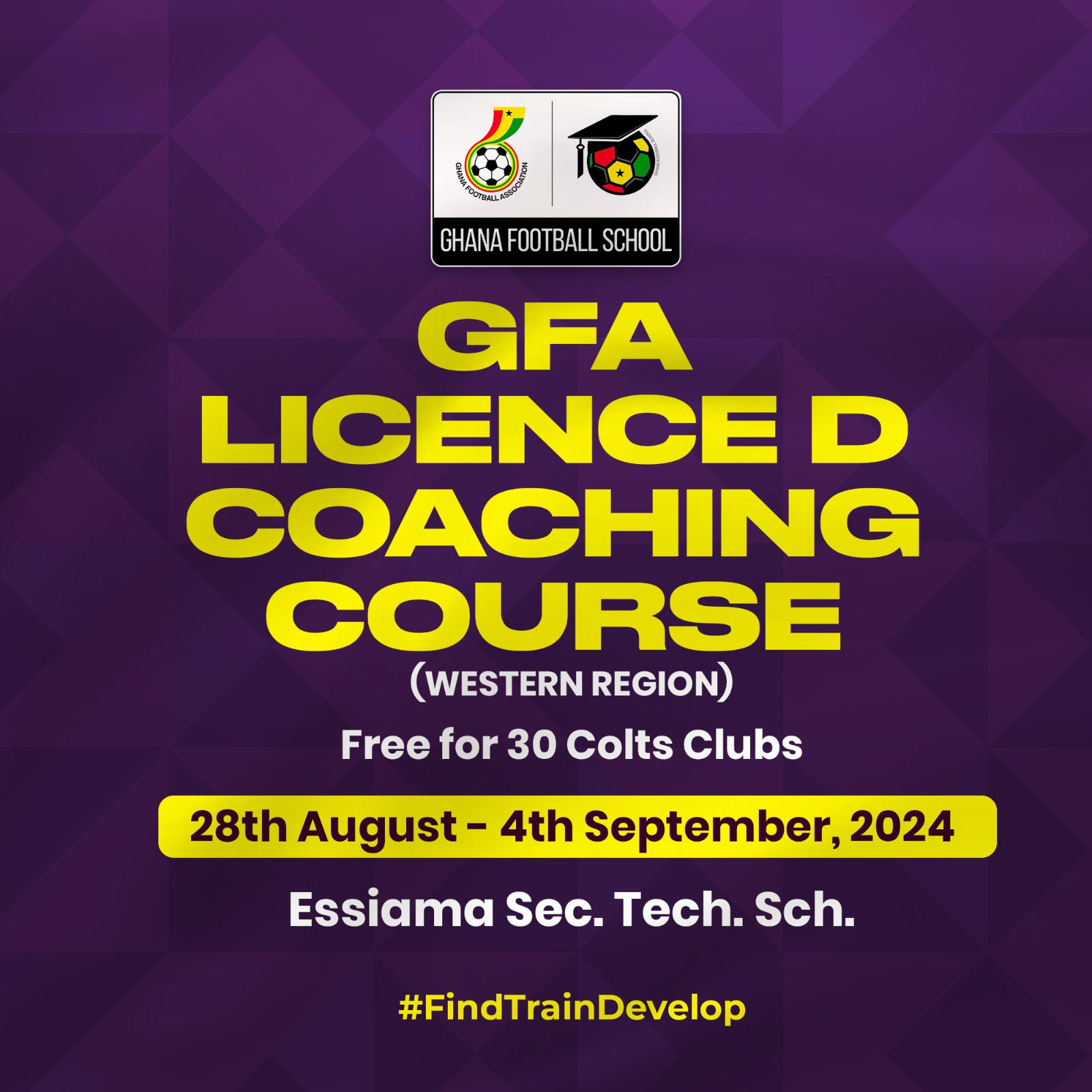 GFA’s Free License D Coaching Course Launches in Western Region on August 28