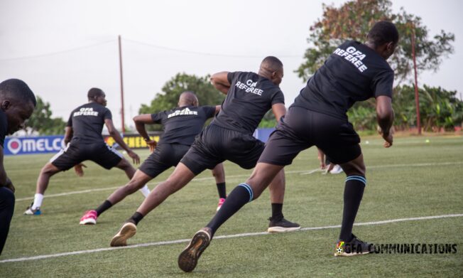 Premier League Referees and Assistants Undergoing Intensive Technical Training at Prampram