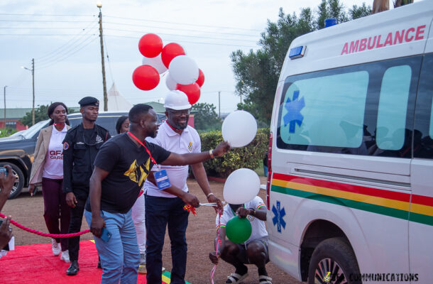 GFA outdoors brand new ambulance for Ghanaman Soccer Centre of Excellence in Prampram