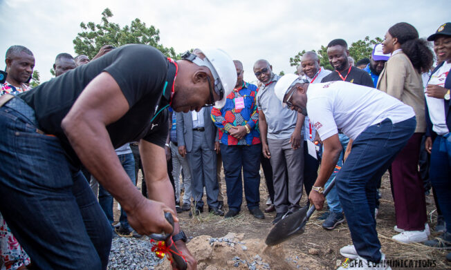 GFA cuts sod for construction of 40-bed accommodation facility at Prampram