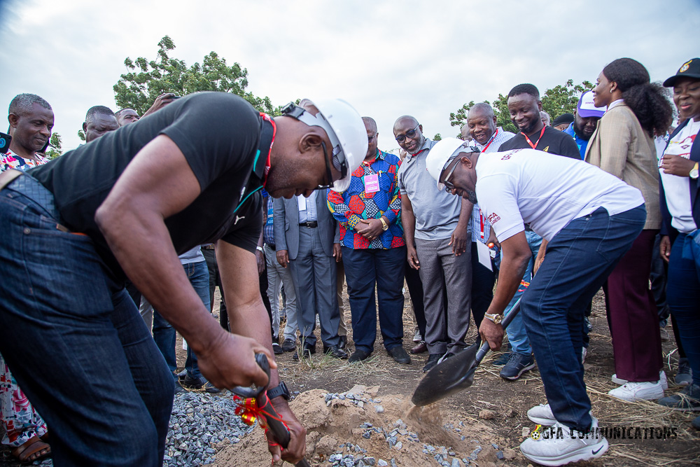 GFA cuts sod for construction of 40-bed accommodation facility at Prampram