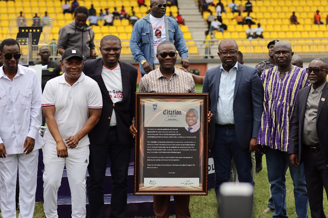 GFA President Kurt Edwin Simeon-Okraku joins dignitaries to inaugurate TnA Stadium