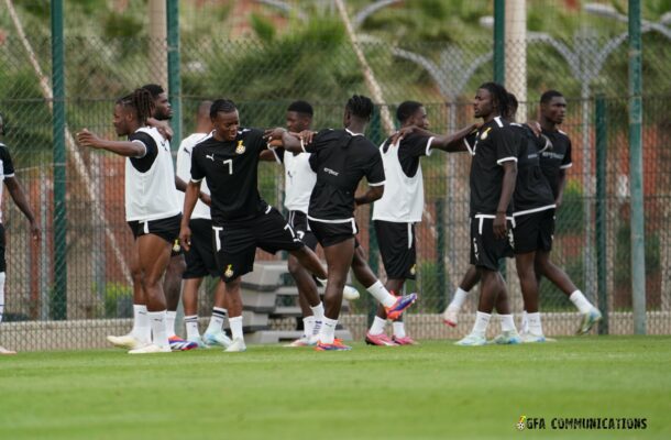 PHOTOS: Twenty-two players train Berkane as Black Stars get ready for Niger test