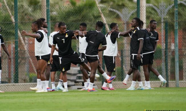 PHOTOS: Twenty-two players train in Berkane as Black Stars get ready for Niger test