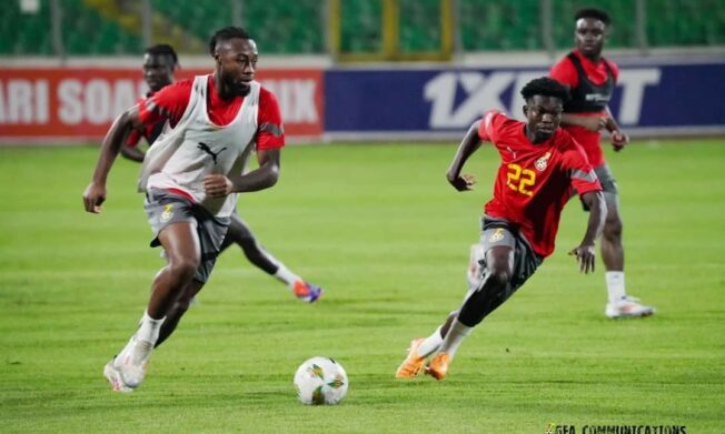 PHOTOS from pre-Angola training at Baba Yara Sports Stadium