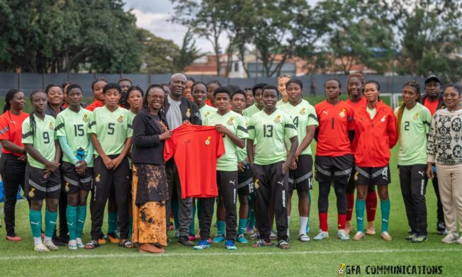 Ghana's Ambassador to Brazil visits Black Princesses ahead of Japan clash