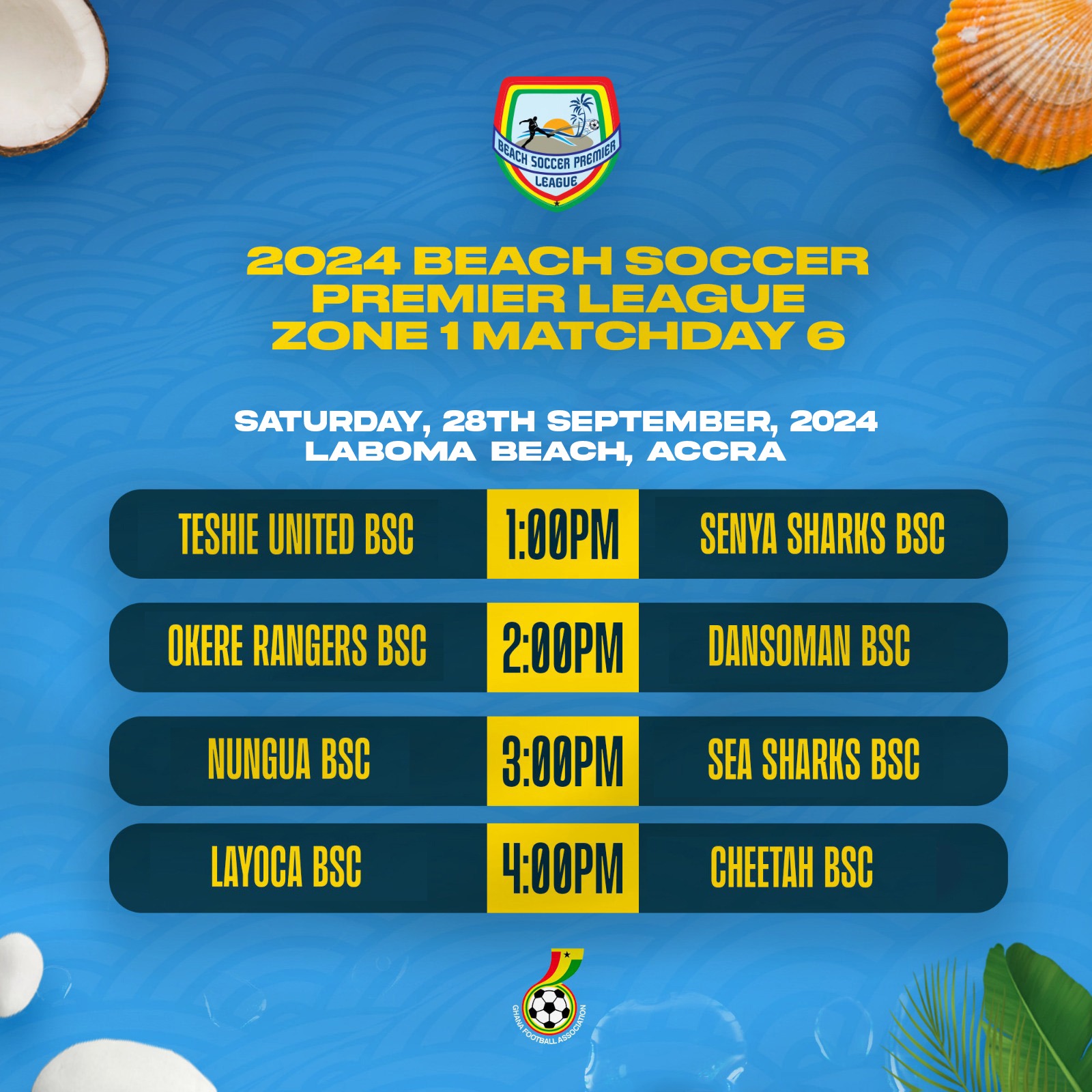 Exciting Showdown between Layoca BSC vs Cheetah BSC headlines Beach Soccer League Zone 2 Season finale