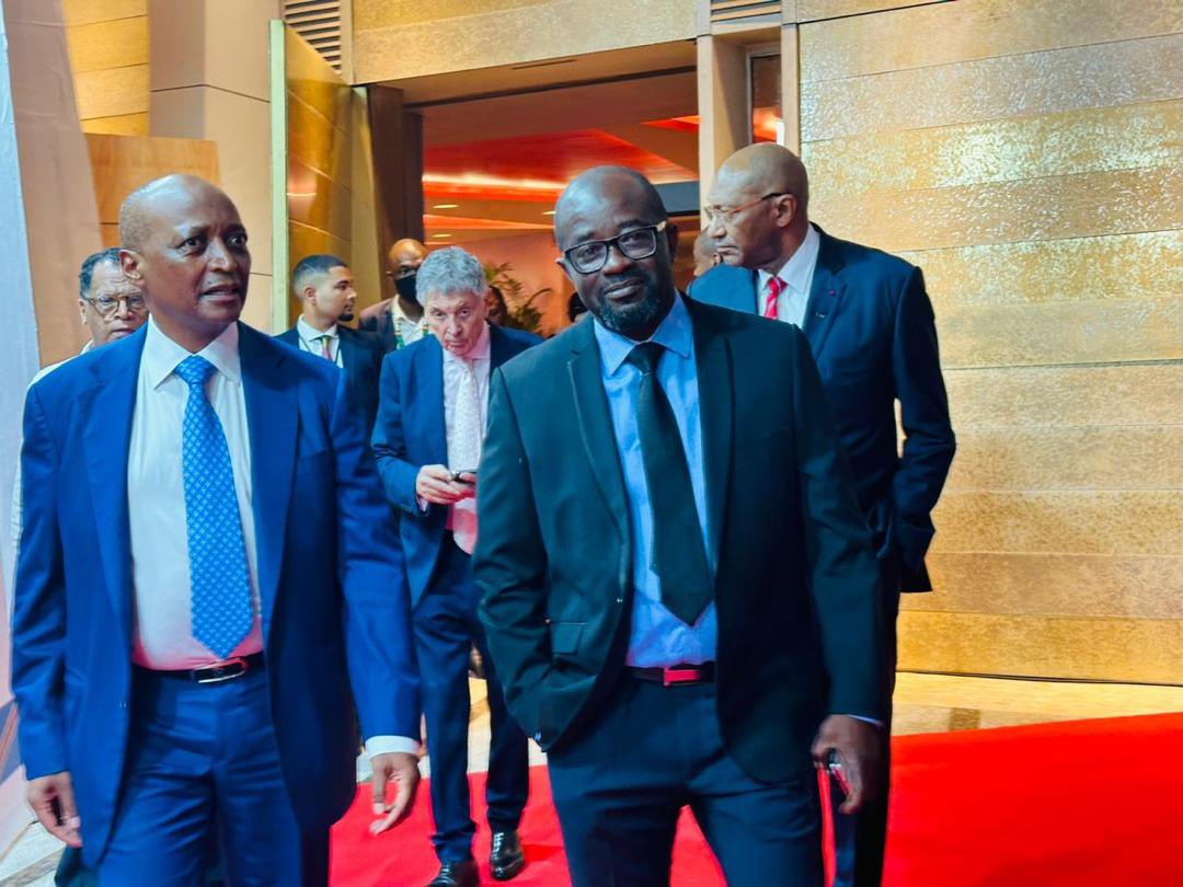 President Kurt Edwin Simeon-Okraku arrives in Nairobi, Kenya for CAF meeting