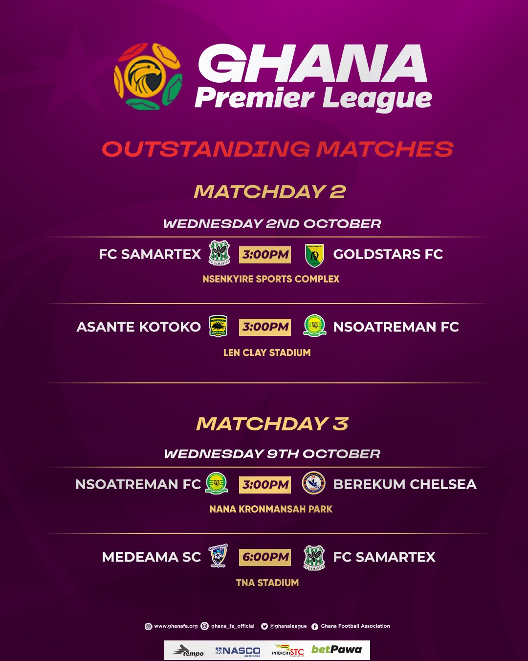 Dates for Premier League outstanding matches announced