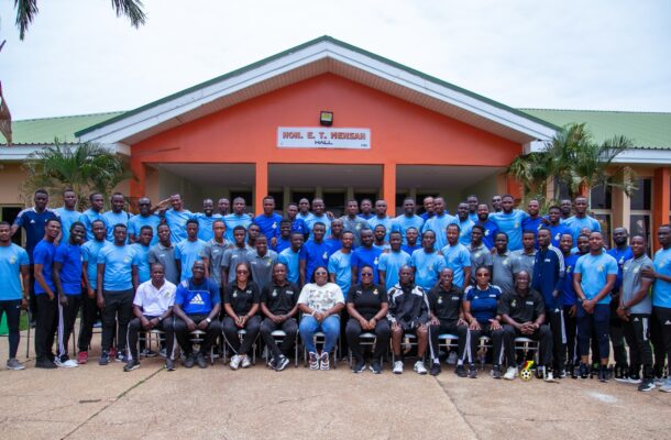 Dr. Gifty Oware Closes Referees Technical Training at Ghanaman Soccer Center of Excellence