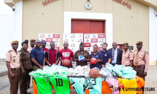 UNODC and GFA Foundation Donate Football & Sports items to Ankaful Prison