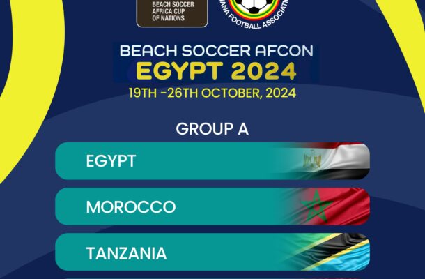 Ghana to face hosts Egypt in 2024 Beach Soccer AFCON