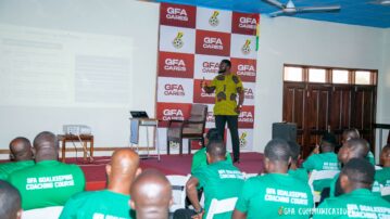 Participants of Goalkeepers Coaching Course receive Integrity training