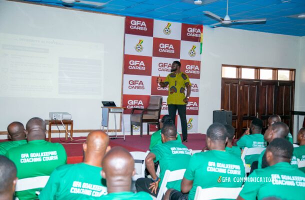 Participants of Goalkeepers Coaching Course receive Integrity training