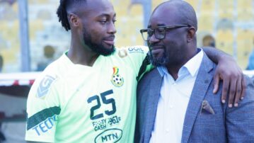 President Simeon-Okraku attends Black Stars training as Ghana prepares for 2025 AFCON qualifiers