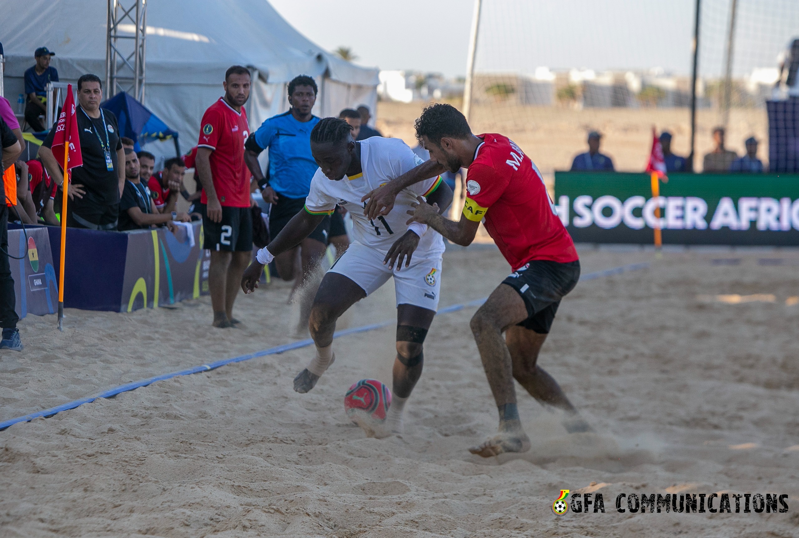 Black Sharks lose 6-3 to Egypt in thrilling Beach Soccer AFCON opener