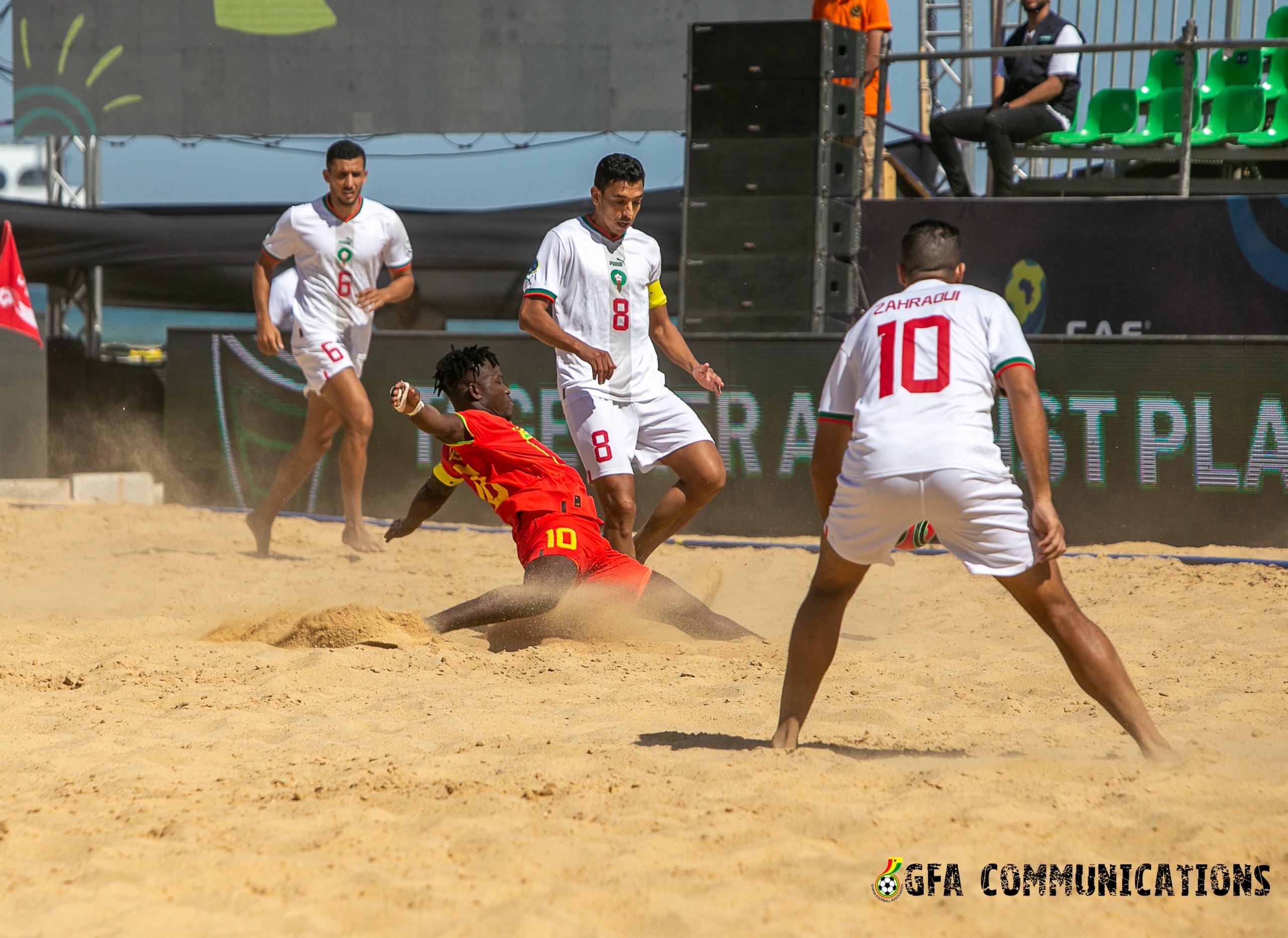 Black Sharks fall to Morocco in Beach Soccer AFCON showdown