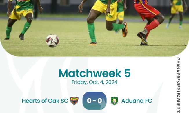 Premier League: Hearts of Oak held at home by Aduana FC