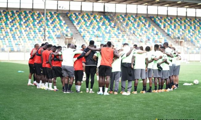 PHOTOS: Black Stars final training in Benina ahead of Sudan clash