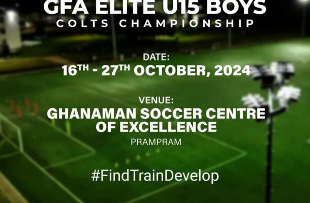 FIFA TDS: Elite U15 Boys Colts Championship kicks off October 16, 2024, at GSCE