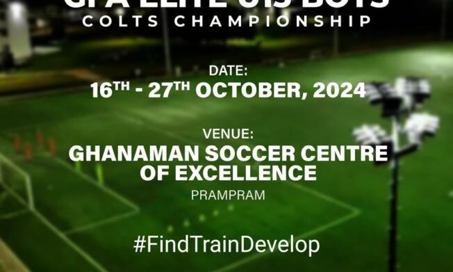 FIFA TDS: Elite U15 Boys Colts Championship kicks off October 16, 2024, at GSCE