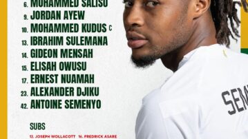 Ibrahim Sulemana, Ernest Nuamah, Semenyo start against Sudan