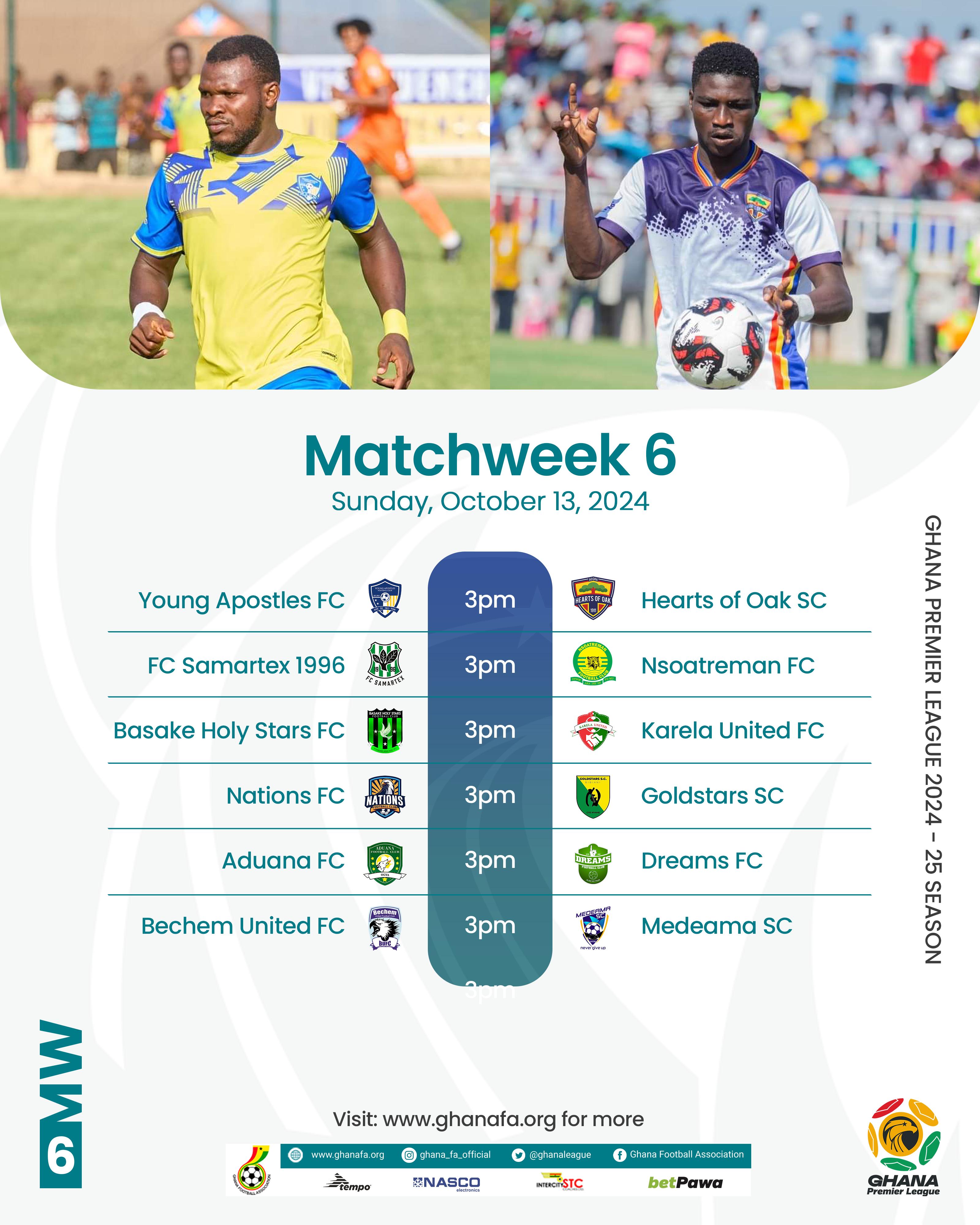 Premier League Match Week 6 Preview