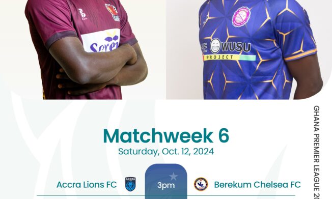 Premier League: Accra Lions FC host Berekum Chelsea; Heart of Lions battle Vision FC on Saturday