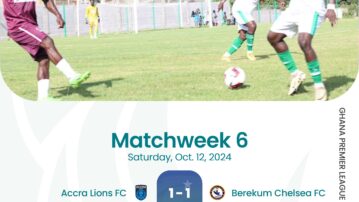 Premier League: Accra Lions FC, Heart of Lions drop points at home