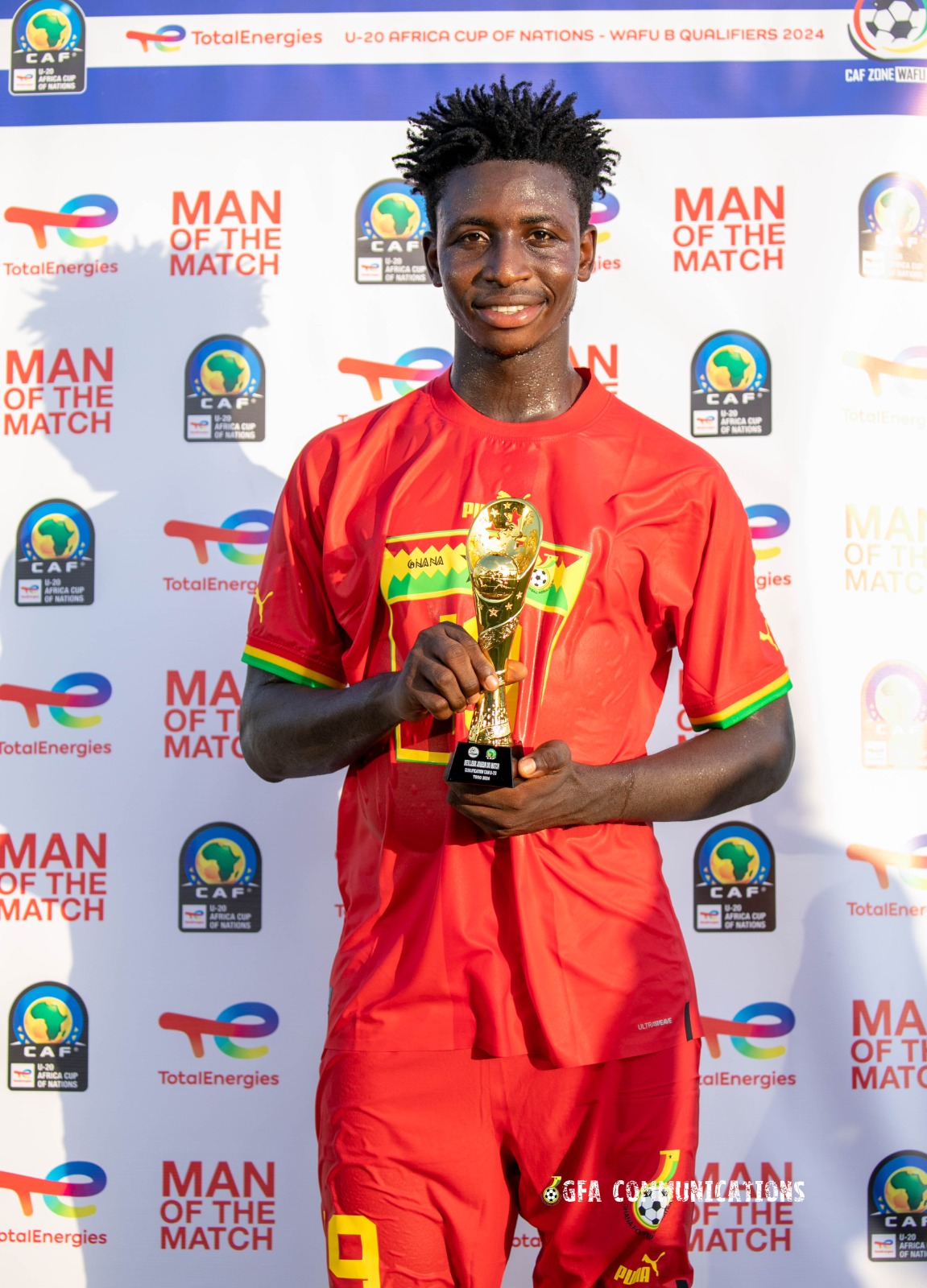 WAFU B Qualifiers: Ghana U20 brace-hero Aziz Musibau named MVP against Niger