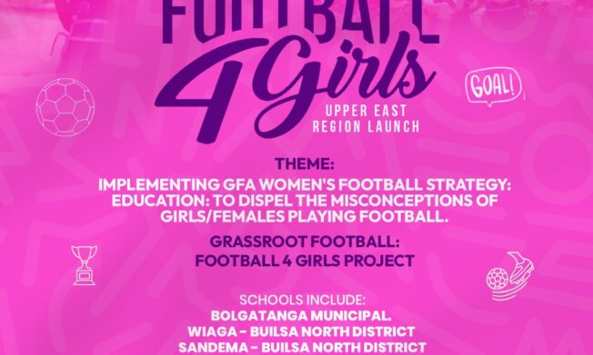 Football4Girls project launch in Upper East Region on Thursday