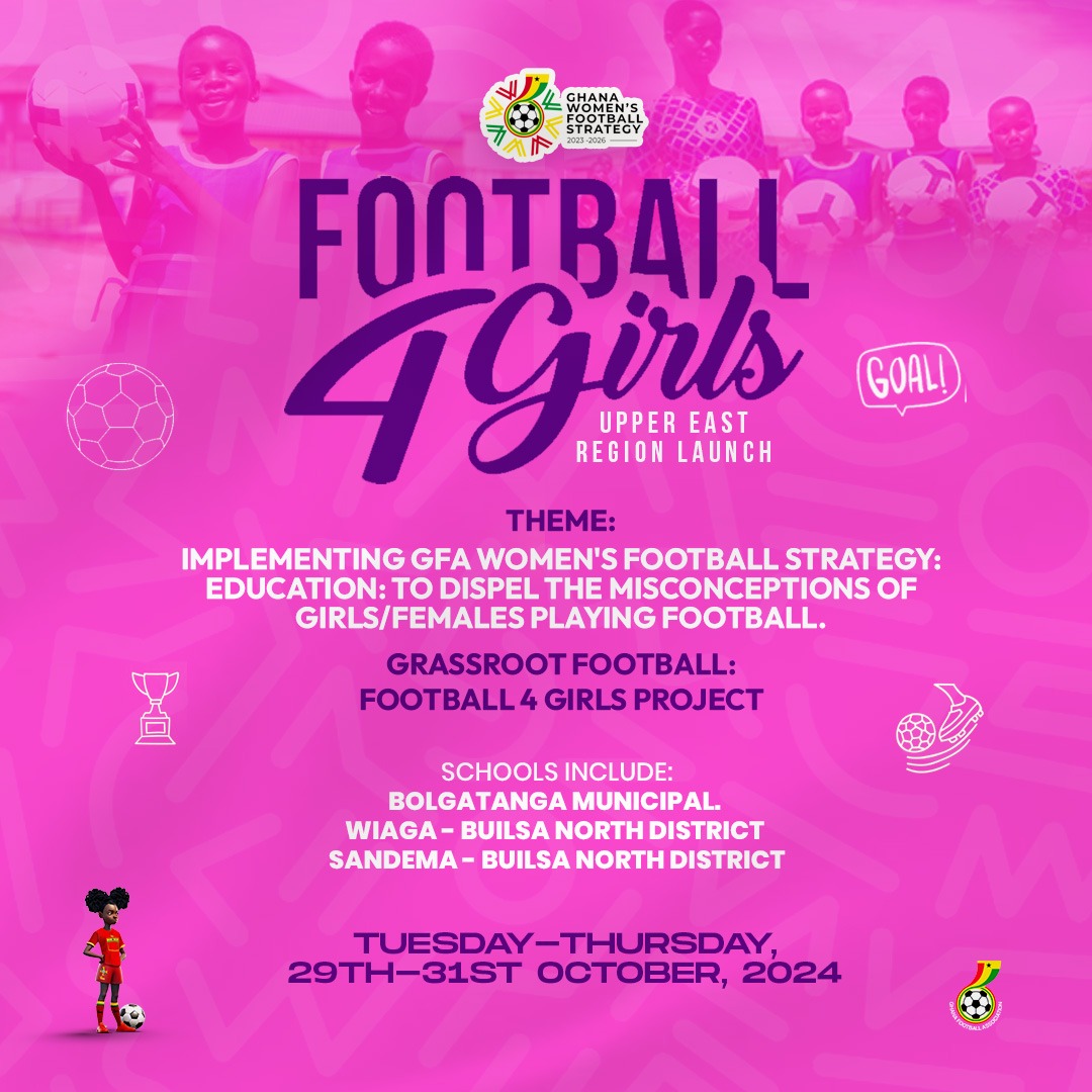 Football4Girls project launch in Upper East Region on Thursday