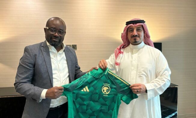 President Simeon-Okraku visits Saudi Arabian Football Federation 