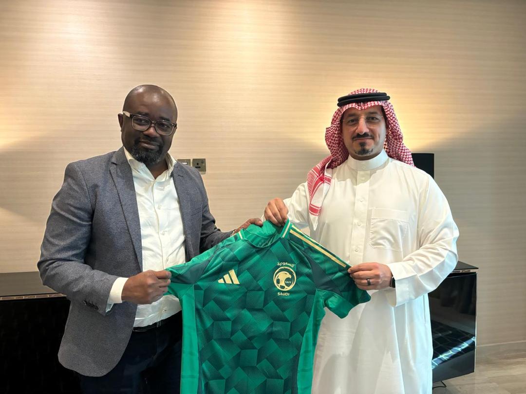 President Simeon-Okraku visits Saudi Arabian Football Federation 