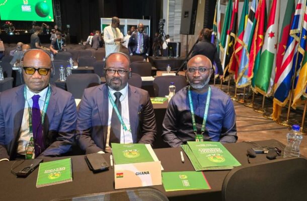 President Simeon-Okraku, Vice President Mark Addo &amp; Prosper Harrison Addo represent Ghana at 46th CAF Ordinary General Assembly