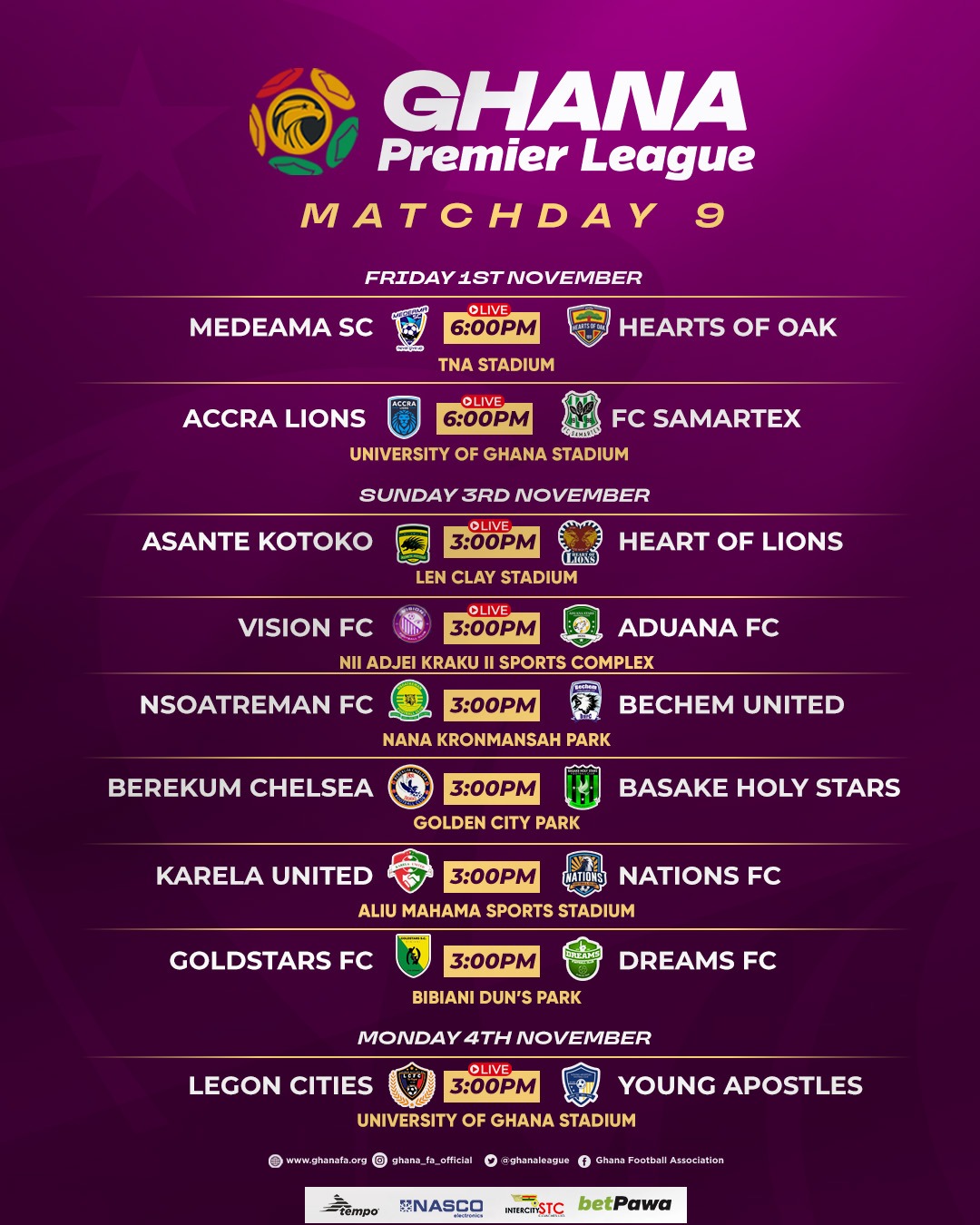 Premier League match day 9 set for exciting matchups