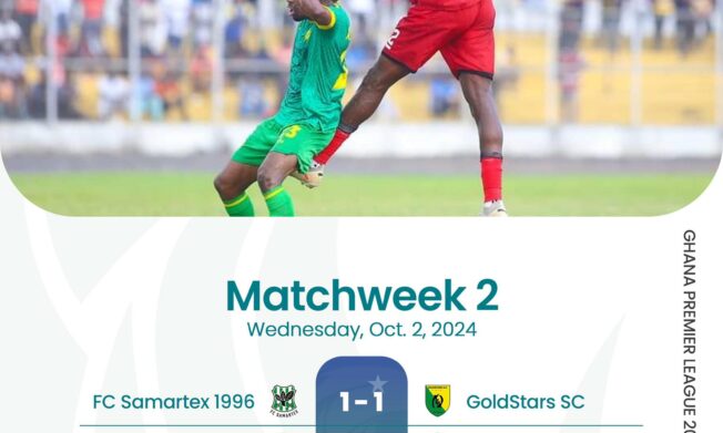 Premier League: FC Samartex 1996 held at home; Kotoko pip Nsoatreman FC