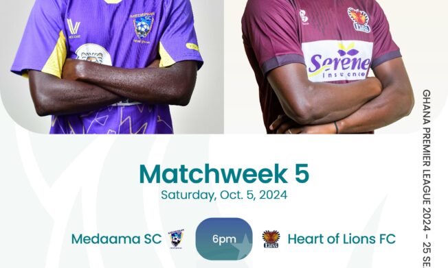 Premier League: Medeama SC aim to extend unbeaten run ahead of Heart of Lions clash on Saturday